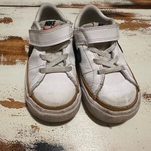 Nike Kids White and Brown Sneakers